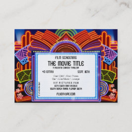 Filmbioscoopscreening brochure met flyer-hype visitekaartje