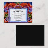 Filmbioscoopscreening brochure met flyer-hype visitekaartje (Voorkant / Achterkant)