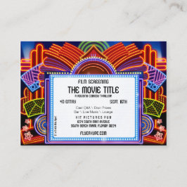 Filmbioscoopscreening brochure met flyer-hype visitekaartje