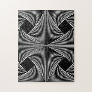 Filmblaasende vectoroptische illusie grafisch legpuzzel