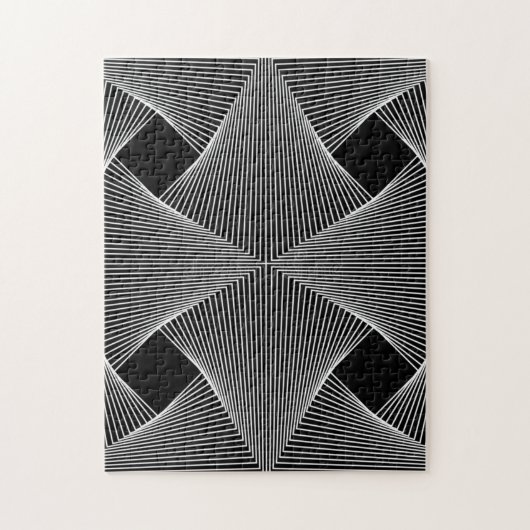 Filmblaasende vectoroptische illusie grafisch legpuzzel (Verticaal)