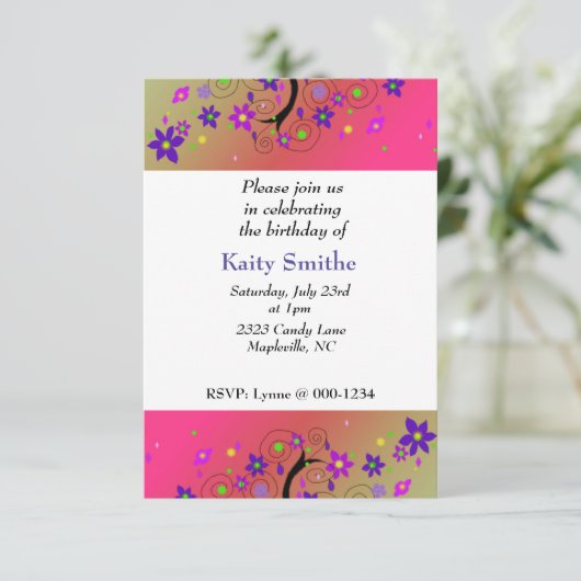 Filmbloem Aankondiging (Staand voorkant)