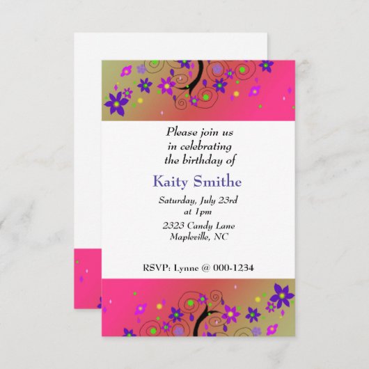 Filmbloem Aankondiging (Voorkant / Achterkant)