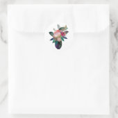 Filmbloemen Ronde Sticker (Tas)