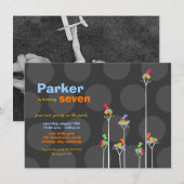 Filmboom Kinder zevende verjaardag Stippen Kaart (Voorkant / Achterkant)