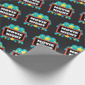 Filmbordpapier voor 's nachts verpakken cadeaupapier (Hoek)