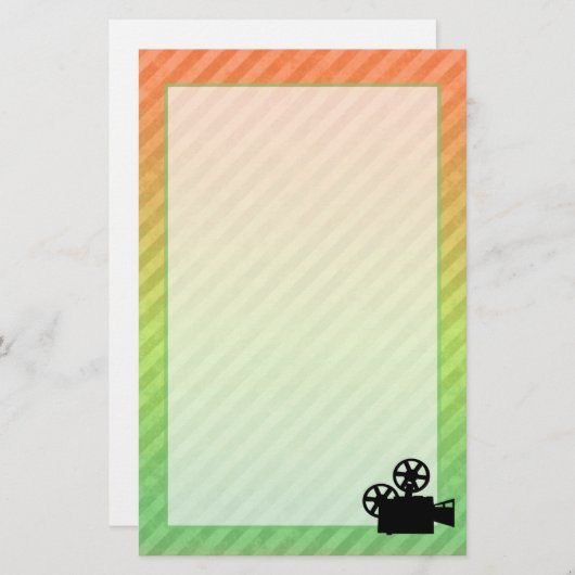 Filmcamera Briefpapier (Voorkant / Achterkant)