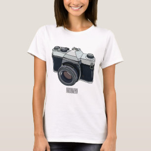 Filmcamera cartoonillustratie t-shirt