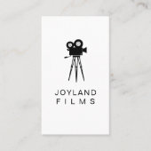 Filmcamera filmregisseur Weddenschap filmen Visitekaartje (Voorkant)