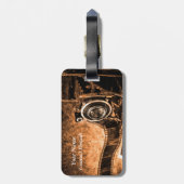  filmcamera - fotografie bagagelabel (Achterkant verticaal)