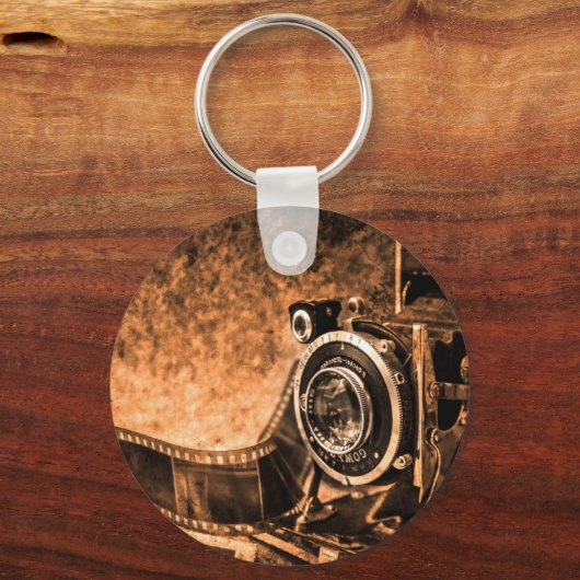  filmcamera - fotografie sleutelhanger (Voorkant)
