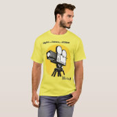 Filmcamera Grafische T-Shirt (Voorkant volledig)