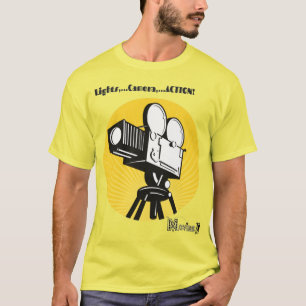 Filmcamera Grafische T-Shirt