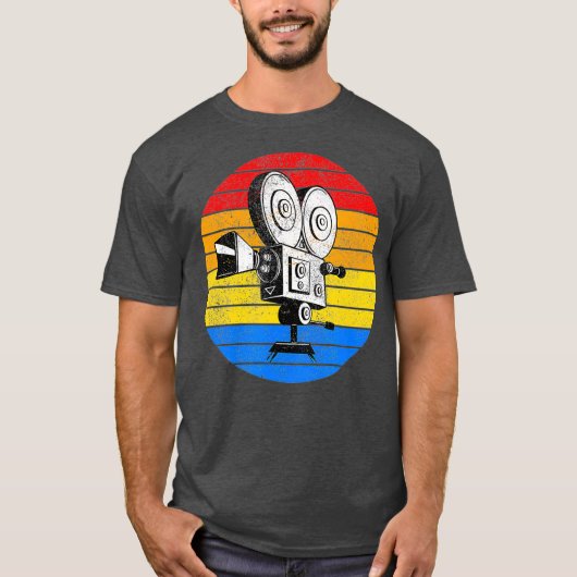 filmcamera met 35 mm, 70 mm t-shirt (Voorkant)