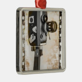  filmcamera metalen ornament (Rechts)