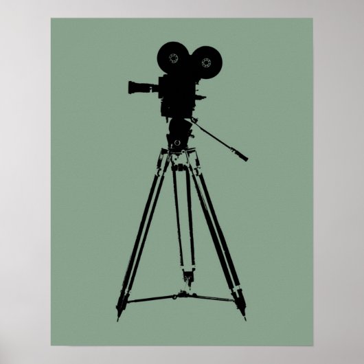 Filmcamera Pop Poster (Voorkant)