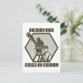 filmcamera regisseur briefkaart (Staand voorkant)