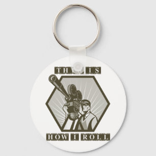 filmcamera regisseur sleutelhanger