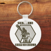 filmcamera regisseur sleutelhanger (Voorkant)