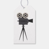Filmcamera Retro Cadeaulabel (Voorkant)