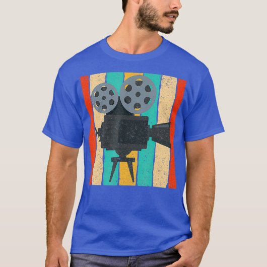 filmcamera Retro-filmprojector T-shirt (Voorkant)