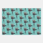 Filmcamera Retro Inpakpapier Vel (Voorkant 3)