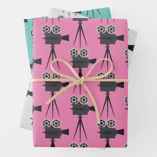 Filmcamera Retro Inpakpapier Vel (In situ)