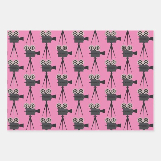 Filmcamera Retro Inpakpapier Vel (Voorkant)