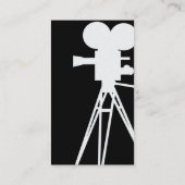 filmcamera Silhouette Biz-kaarten Visitekaartje (Achterkant)