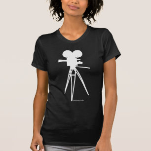 Filmcamera Silhouette-Shirt T-shirt