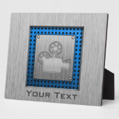 Filmcamera van geborsteld metaal fotoplaat (Zijkant)