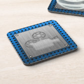 Filmcamera van geborsteld metaal onderzetter (Linkerzijde)