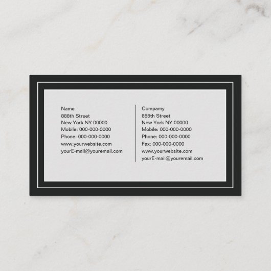  filmcamera visitekaartje (Achterkant)