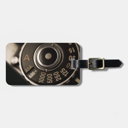  filmcamera-wijzerplaat bagagelabel (Voorkant horizontaal)