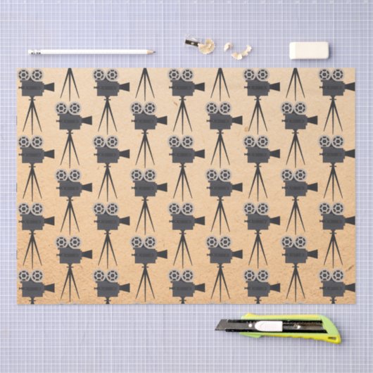  filmcamerapatroon tissuepapier (Craft)