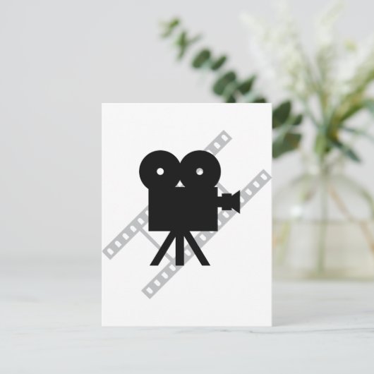 filmcamerapictogram briefkaart (Staand voorkant)