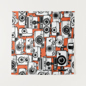 filmcamera's, naadloos patroon. wandkleed (Voorkant (horizontaal))