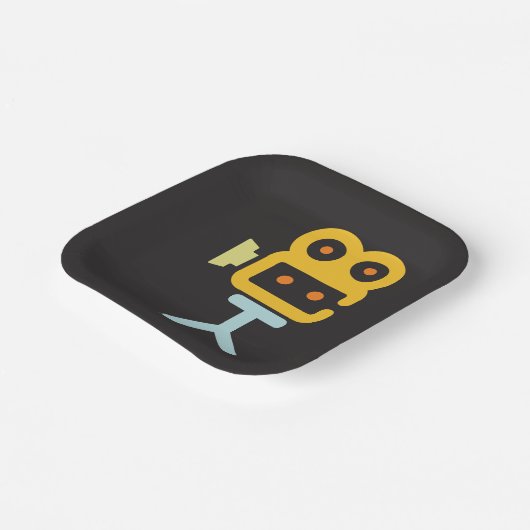 Filmcamerasystemen Papieren Bordje (Gebogen)