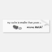 FilmCanister, mijn cache is kleiner dan die van jo Bumpersticker (Voorkant)