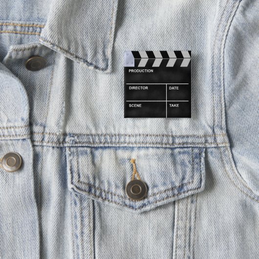 Filmclip Vierkante Button 5,1 Cm (In situ)