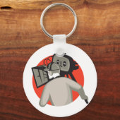 filmcrew cameraman filmcamera sleutelhanger (Voorkant)