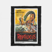 Filmdeken van Reptilicus Monster Fleece Deken (Voorkant)