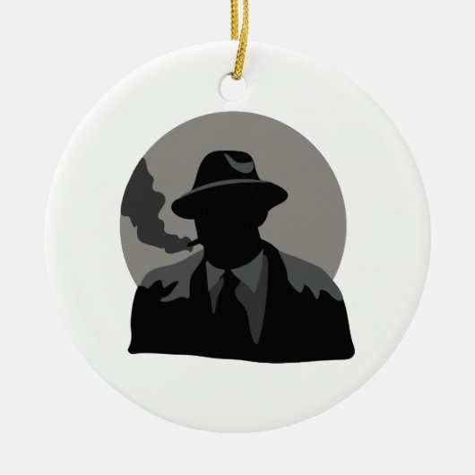 Filmdetective Keramisch Ornament (Voorkant)