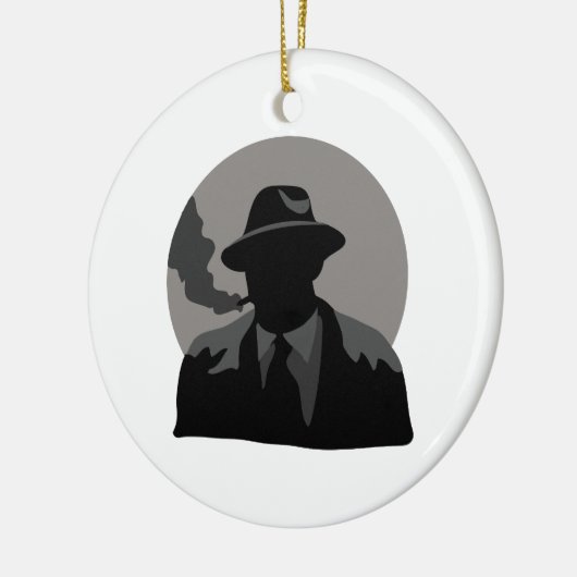 Filmdetective Keramisch Ornament (Links)