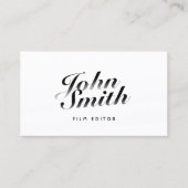 Filmeditor Classy Calligraphic Visitekaartje (Voorkant)