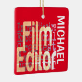 Filmeditor Extraordinaire CUSTOM Keramisch Ornament (Rechts)