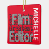 Filmeditor Extraordinaire CUSTOM Keramisch Ornament (Links)