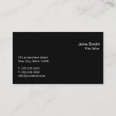 Filmeditor Gewoon tv-scherm Tv Spectrum Visitekaartje (Achterkant)