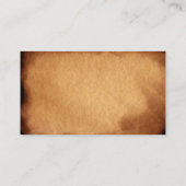 Filmeditor oude papierstructuur visitekaartje (Achterkant)