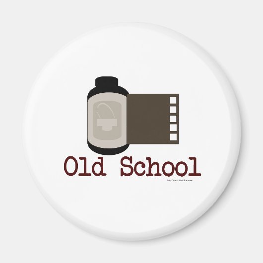 Filmfan van Old School Magneet (Voorkant)